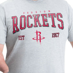 NBA - Houston Rockets G-III Sports by Carl Banks Adaptive Classic Team Spirit Short Sleeve T-Shirt - Gray