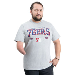 NBA - Philadelphia 76ers G-III Sports by Carl Banks Adaptive Classic Team Spirit Short Sleeve T-Shirt - Gray