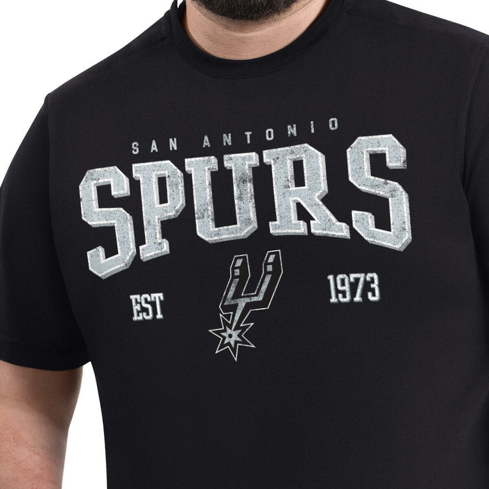 NBA - San Antonio Spurs G-III Sports by Carl Banks Adaptive Classic Team Spirit Short Sleeve T-Shirt - Black
