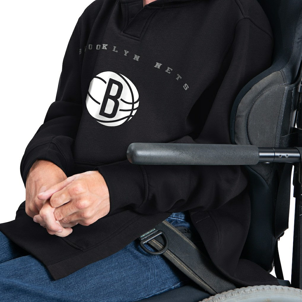 NBA - Brooklyn Nets G-III Sports by Carl Banks Adaptive Team Arc Fleece Hoodie - Black
