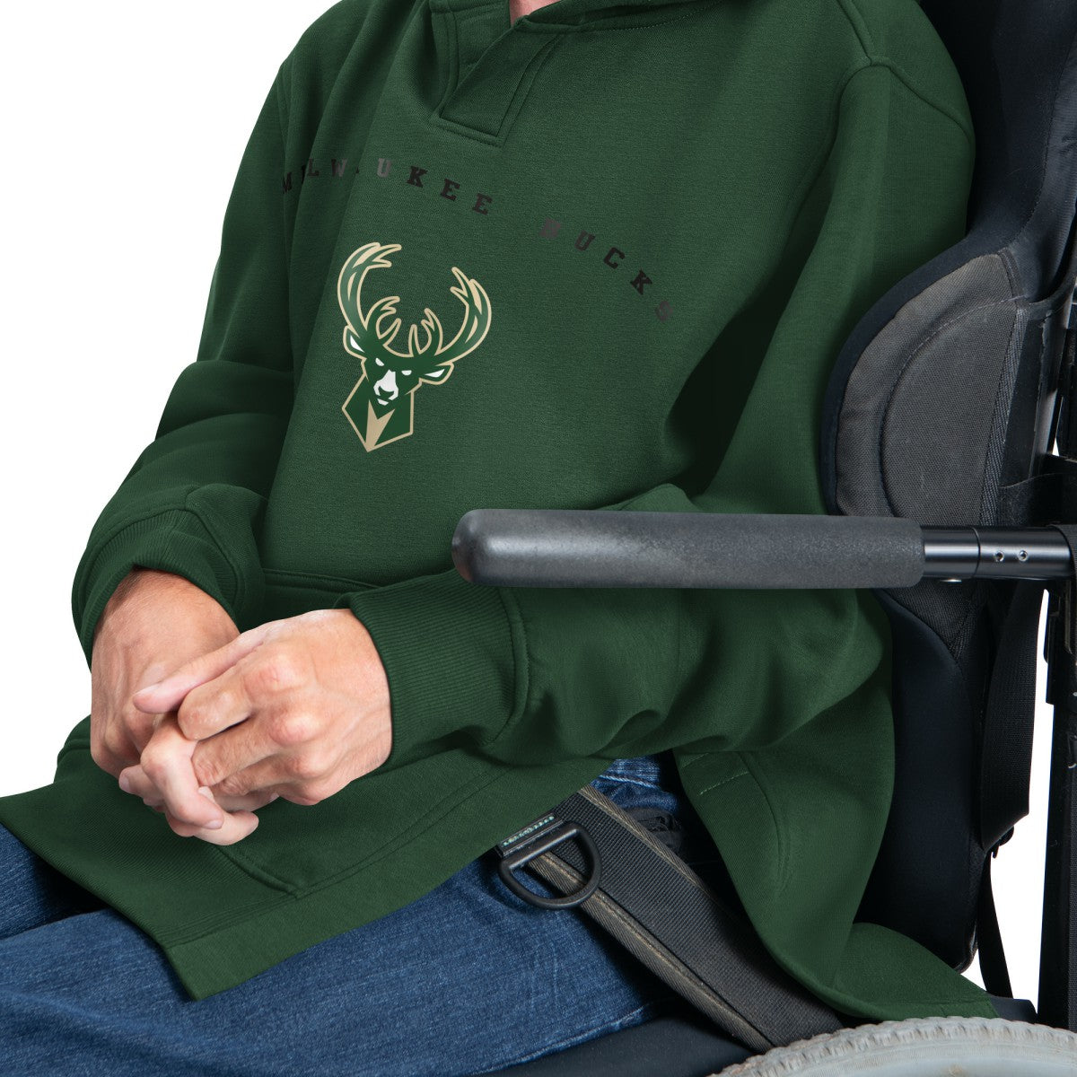 NBA - Milwaukee Bucks G-III Sports by Carl Banks Adaptive Team Arc Fleece Hoodie - Green