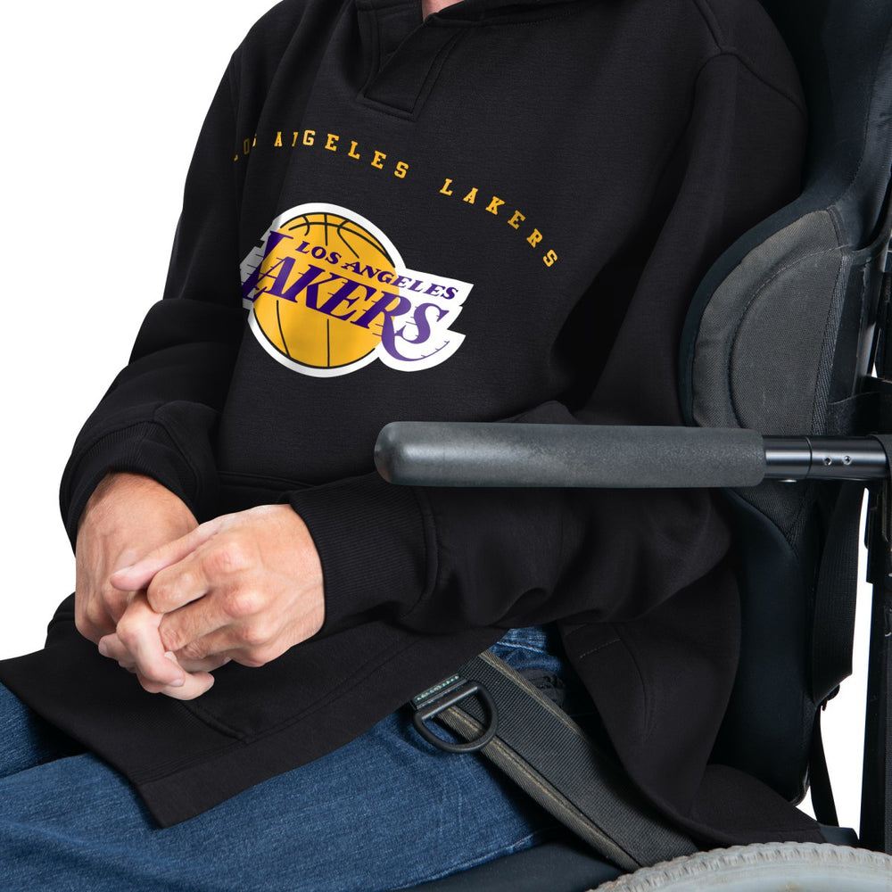 NBA - Los Angeles Lakers G-III Sports by Carl Banks Adaptive Team Arc Fleece Hoodie - Black