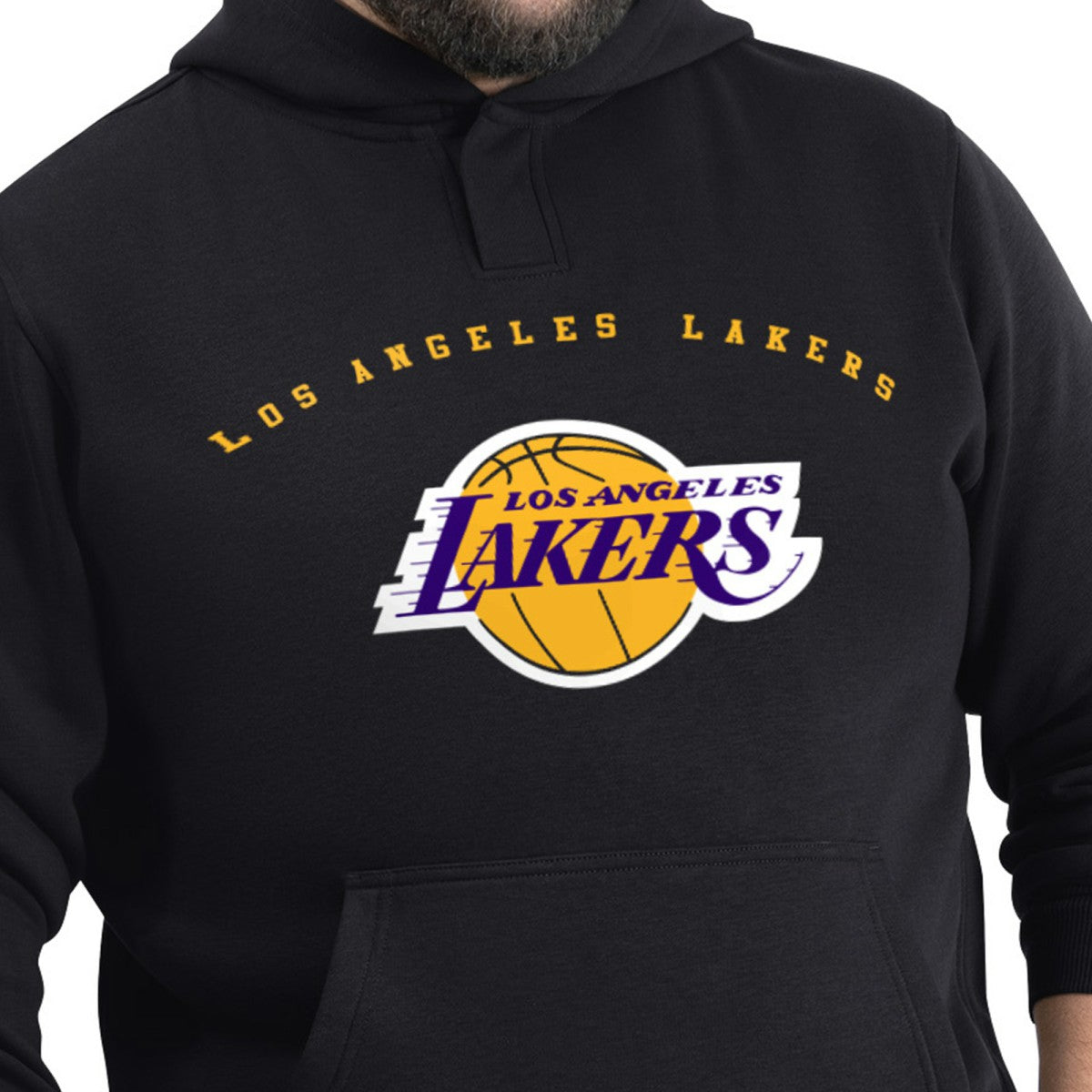 NBA - Los Angeles Lakers G-III Sports by Carl Banks Adaptive Team Arc Fleece Hoodie - Black