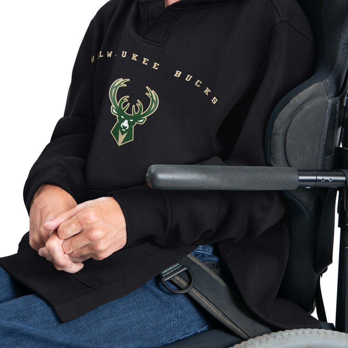 NBA - Milwaukee Bucks G-III Sports by Carl Banks Adaptive Team Arc Fleece Hoodie - Black