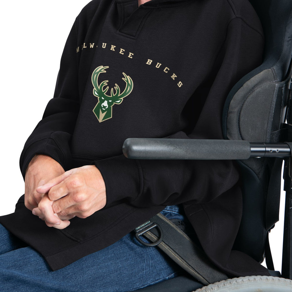 NBA - Milwaukee Bucks G-III Sports by Carl Banks Adaptive Team Arc Fleece Hoodie - Black