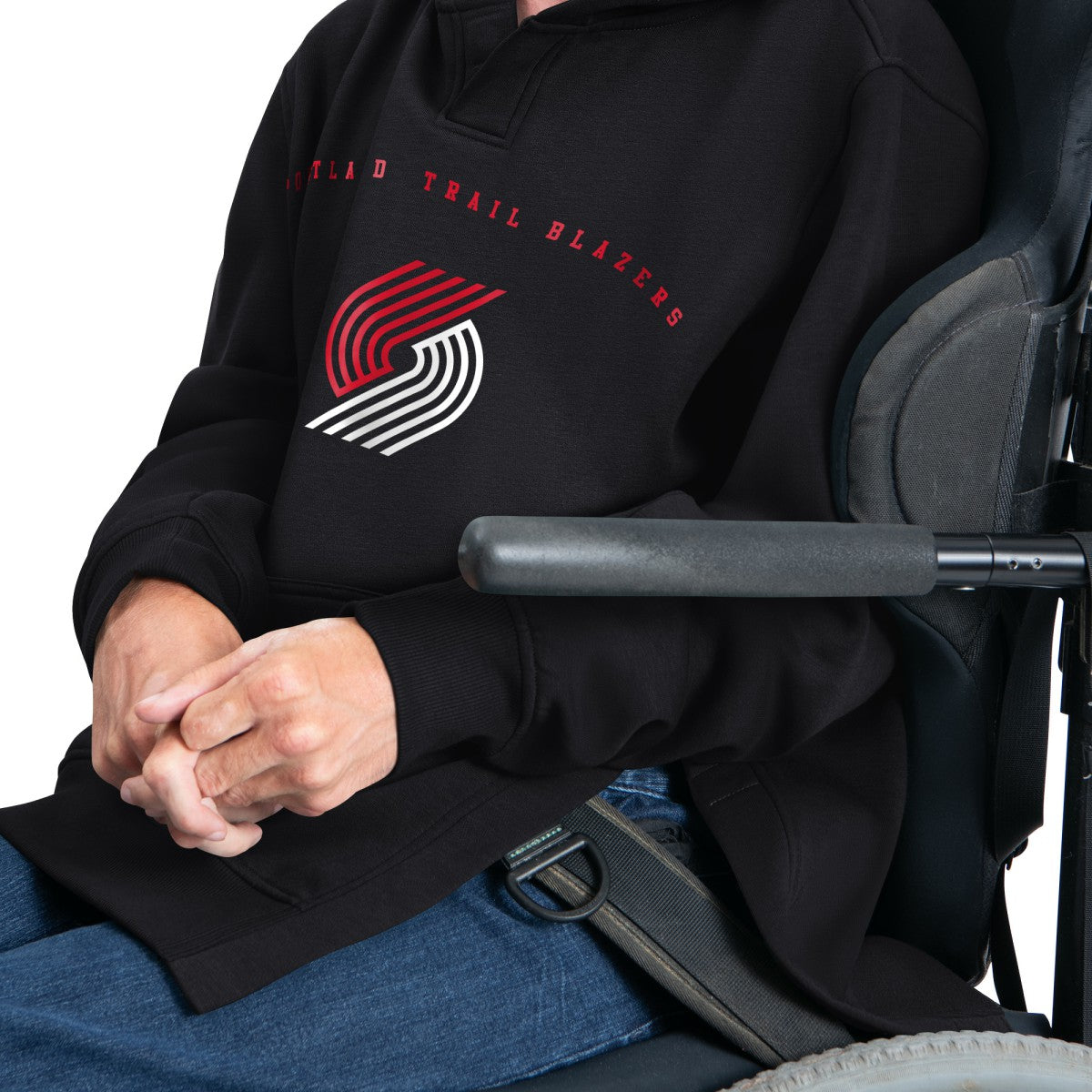 NBA - Portland Trail Blazers G-III Sports by Carl Banks Adaptive Team Arc Fleece Hoodie - Black