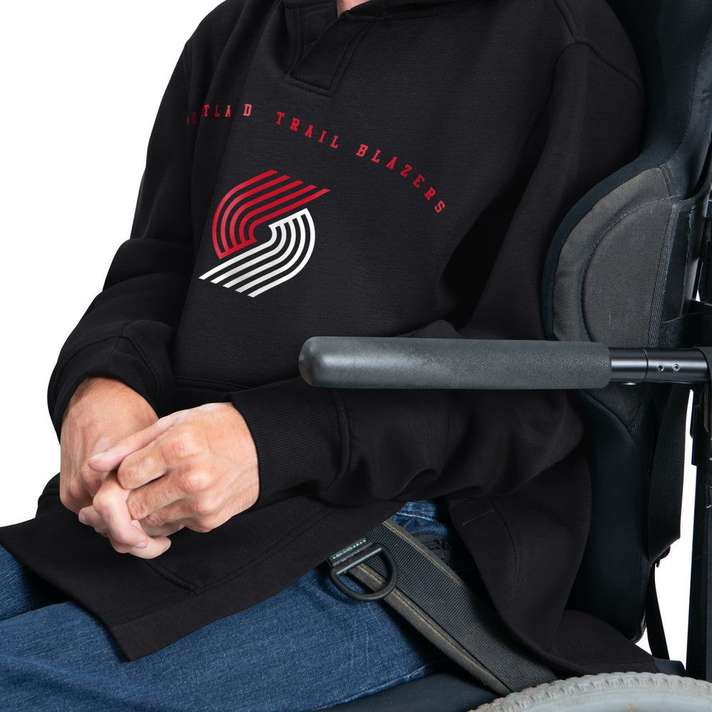 NBA - Portland Trail Blazers G-III Sports by Carl Banks Adaptive Team Arc Fleece Hoodie - Black