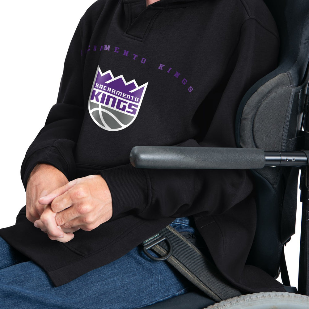 NBA - Sacramento Kings G-III Sports by Carl Banks Adaptive Team Arc Fleece Hoodie - Black