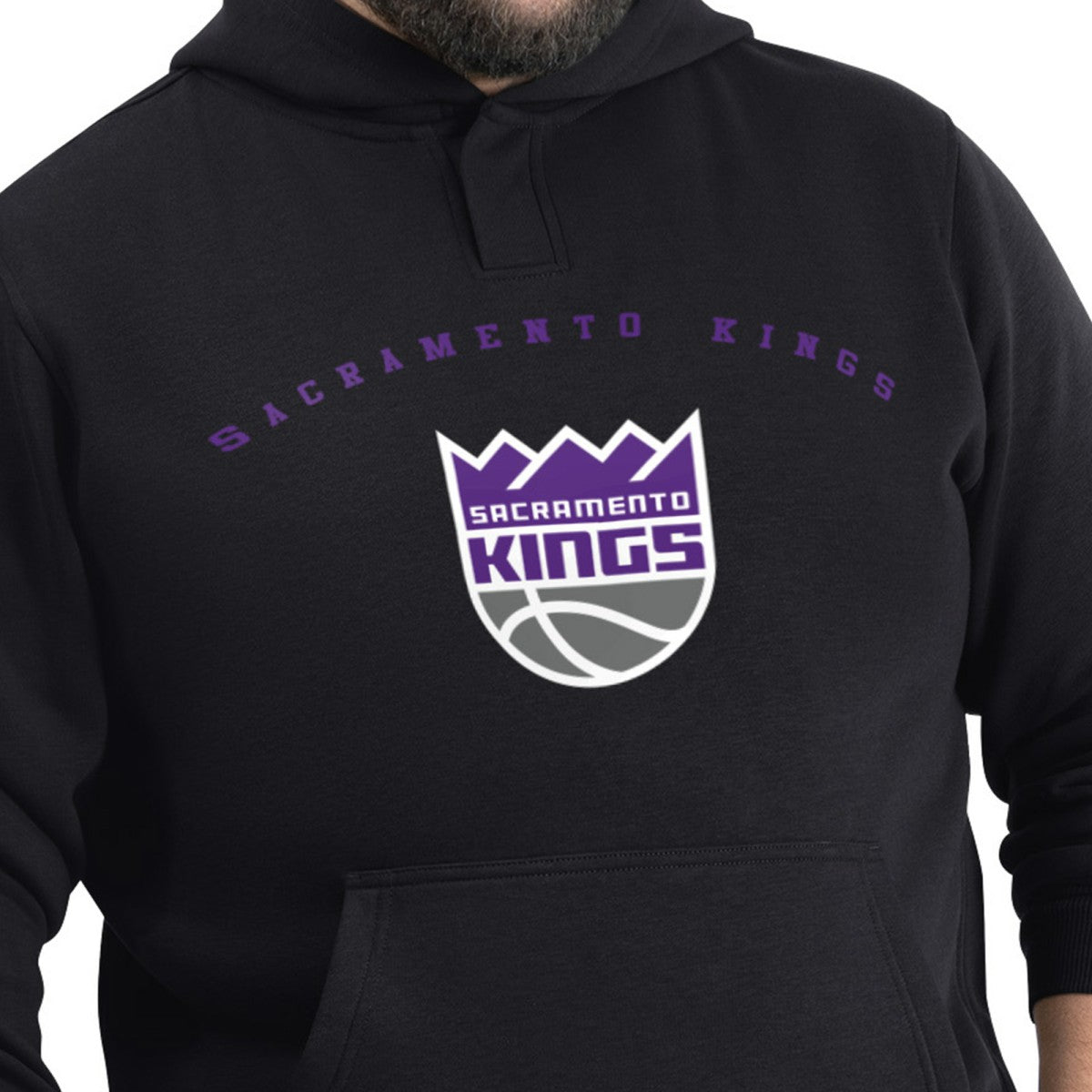 NBA - Sacramento Kings G-III Sports by Carl Banks Adaptive Team Arc Fleece Hoodie - Black