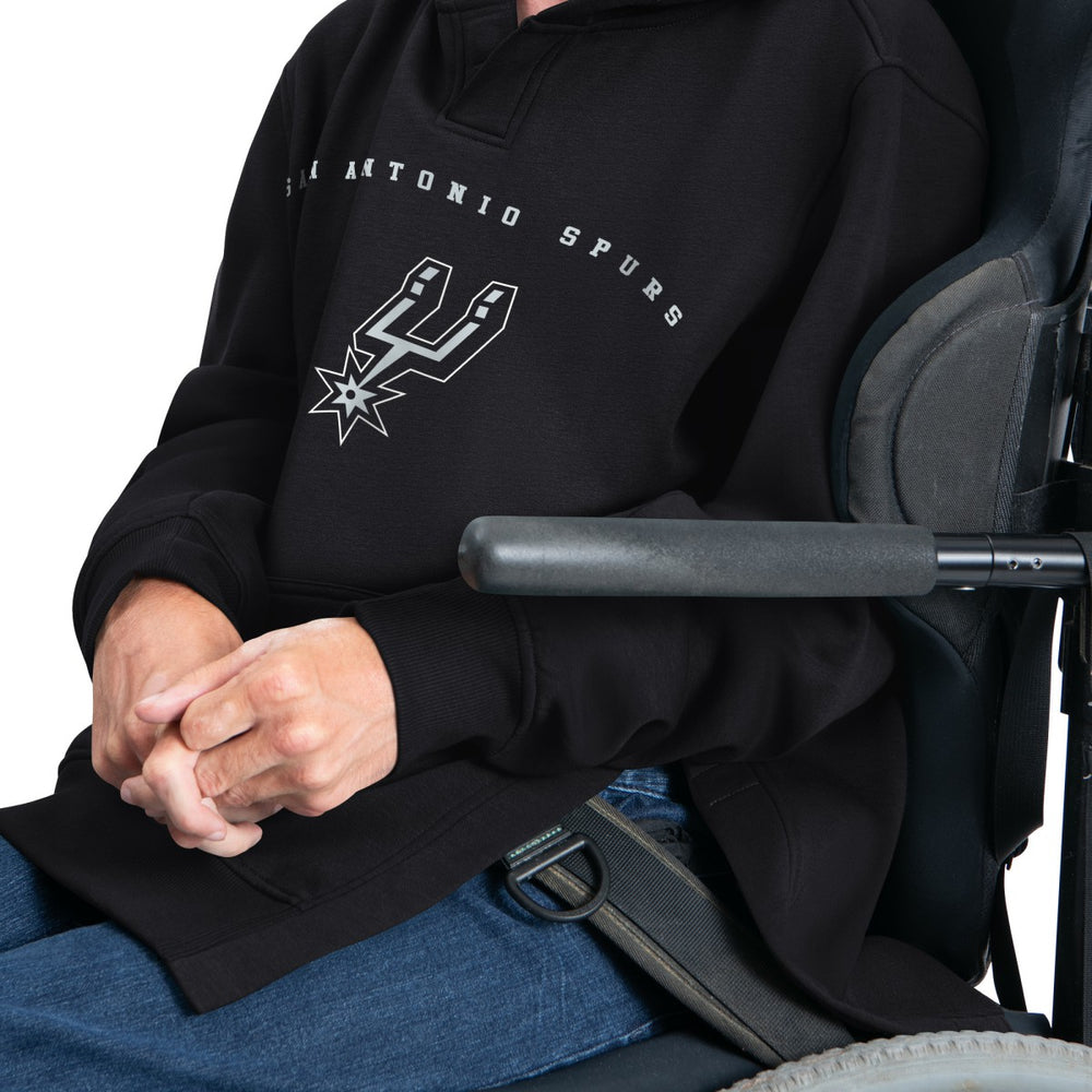 NBA - San Antonio Spurs G-III Sports by Carl Banks Adaptive Team Arc Fleece Hoodie - Black