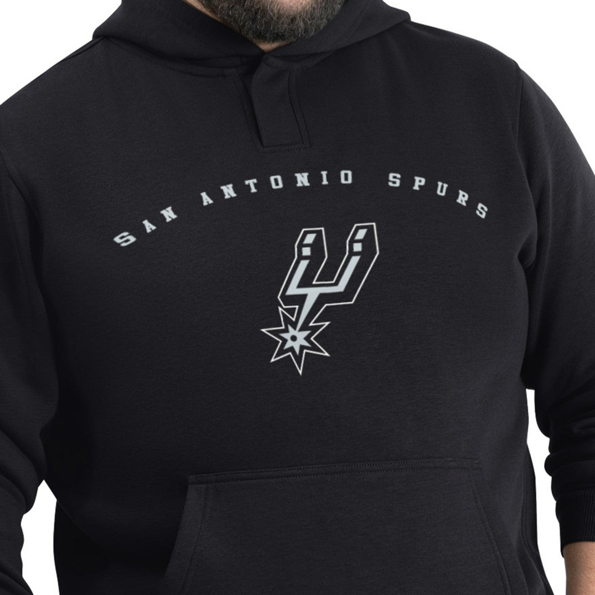 NBA - San Antonio Spurs G-III Sports by Carl Banks Adaptive Team Arc Fleece Hoodie - Black