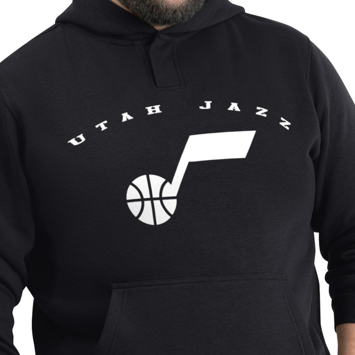 NBA - Utah Jazz G-III Sports by Carl Banks Adaptive Team Arc Fleece Hoodie - Black