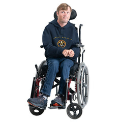 NBA - Denver Nuggets G-III Sports by Carl Banks Adaptive Team Arc Fleece Hoodie - Navy