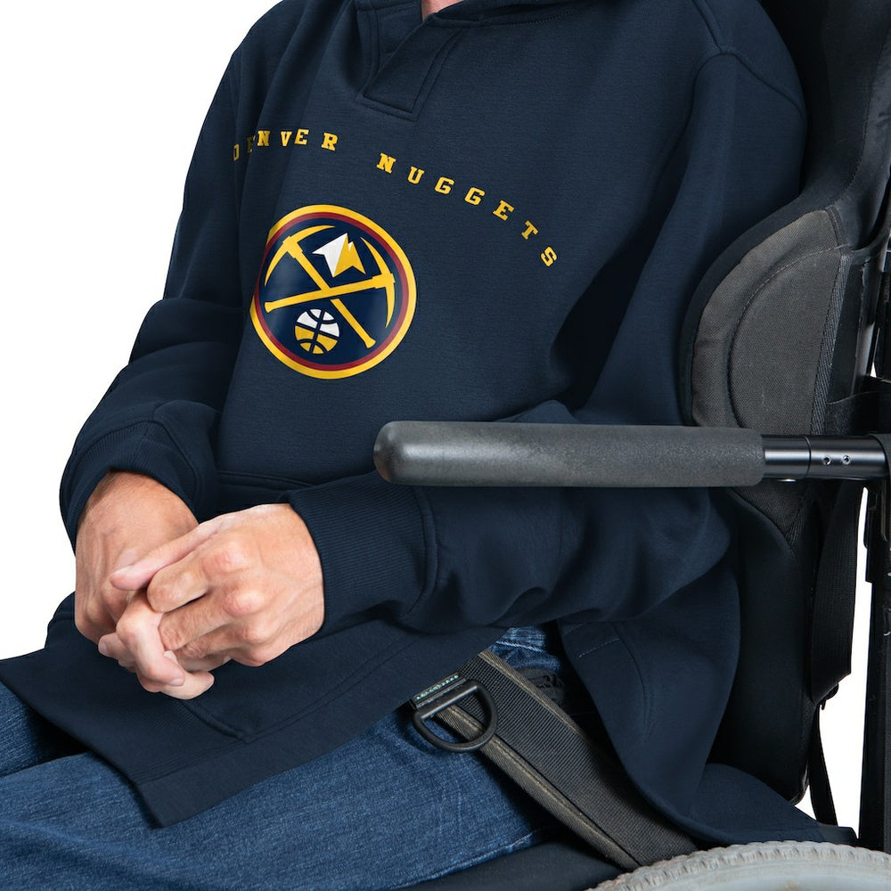 NBA - Denver Nuggets G-III Sports by Carl Banks Adaptive Team Arc Fleece Hoodie - Navy