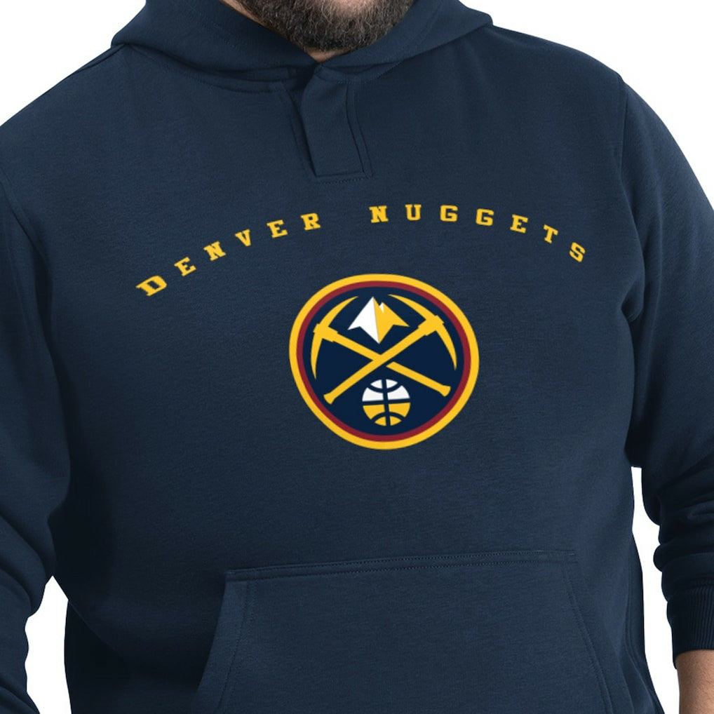 NBA - Denver Nuggets G-III Sports by Carl Banks Adaptive Team Arc Fleece Hoodie - Navy