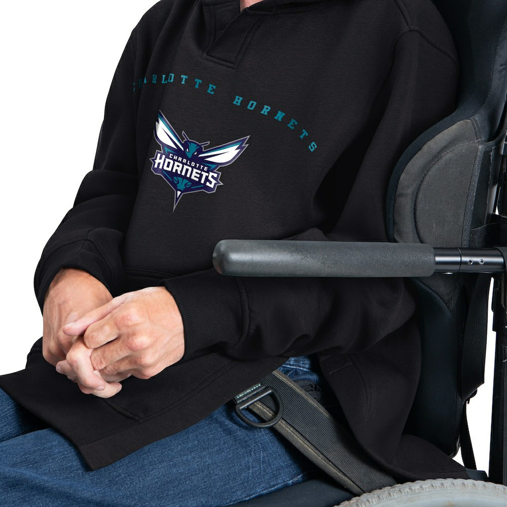 NBA - Charlotte Hornets G-III Sports by Carl Banks Adaptive Team Arc Fleece Hoodie - Black