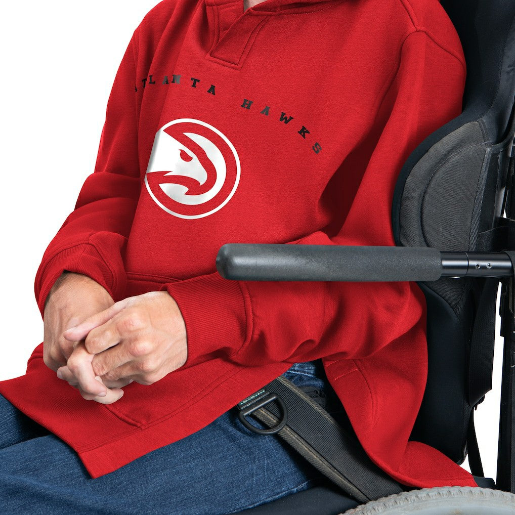 NBA - Atlanta Hawks G-III Sports by Carl Banks Adaptive Team Arc Fleece Hoodie - Red