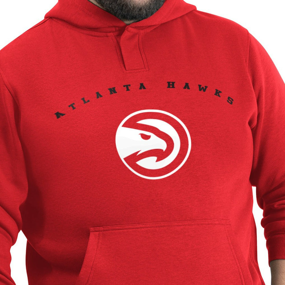 NBA - Atlanta Hawks G-III Sports by Carl Banks Adaptive Team Arc Fleece Hoodie - Red