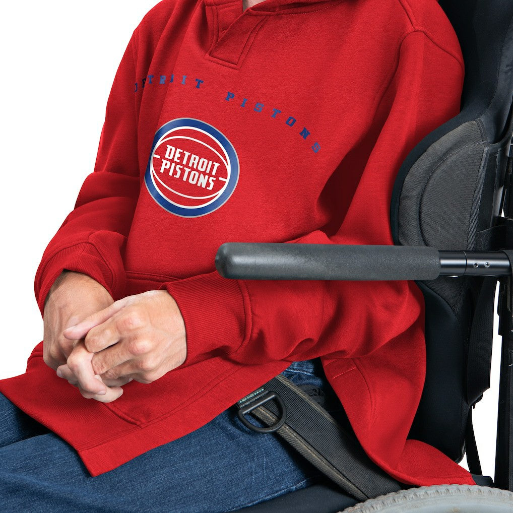 NBA - Detroit Pistons G-III Sports by Carl Banks Adaptive Team Arc Fleece Hoodie - Red