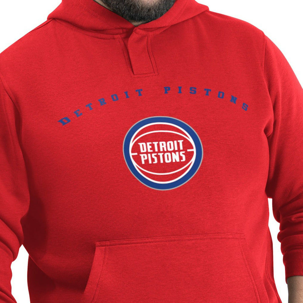 NBA - Detroit Pistons G-III Sports by Carl Banks Adaptive Team Arc Fleece Hoodie - Red