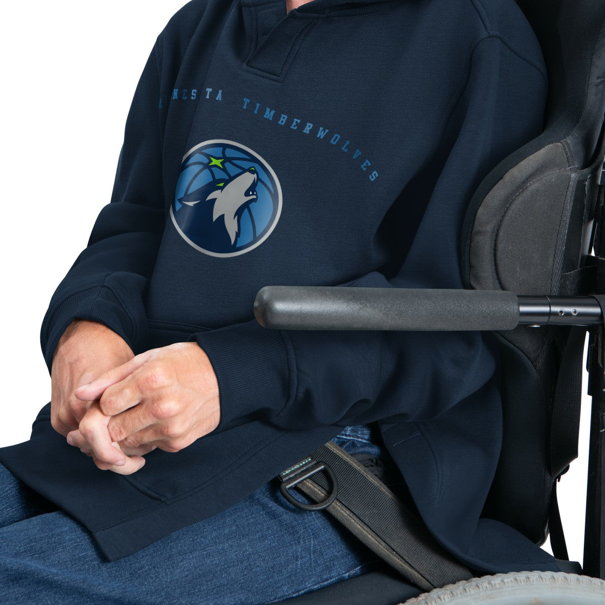 NBA - Minnesota Timberwolves G-III Sports by Carl Banks Adaptive Team Arc Fleece Hoodie - Navy