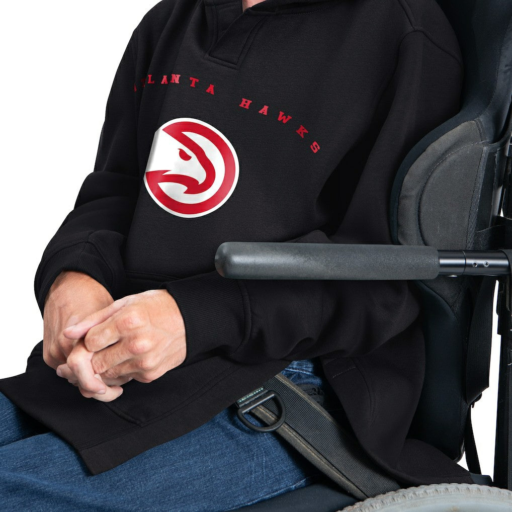 NBA - Atlanta Hawks G-III Sports by Carl Banks Adaptive Team Arc Fleece Hoodie - Black