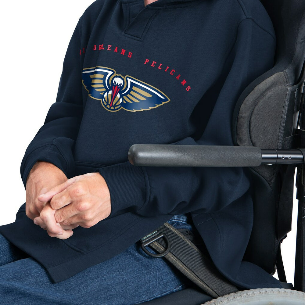 NBA - New Orleans Pelicans G-III Sports by Carl Banks Adaptive Team Arc Fleece Hoodie - Navy