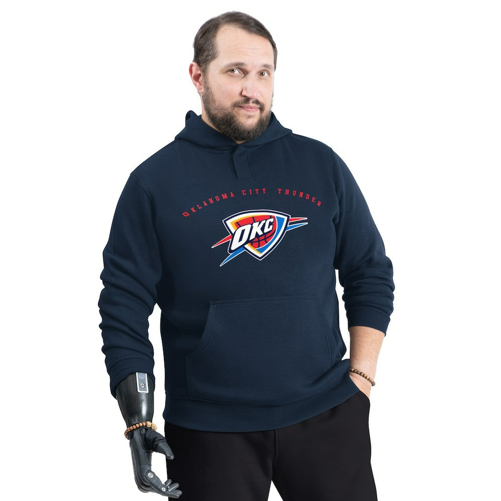 NBA - Oklahoma City Thunder G-III Sports by Carl Banks Adaptive Team Arc Fleece Hoodie - Navy