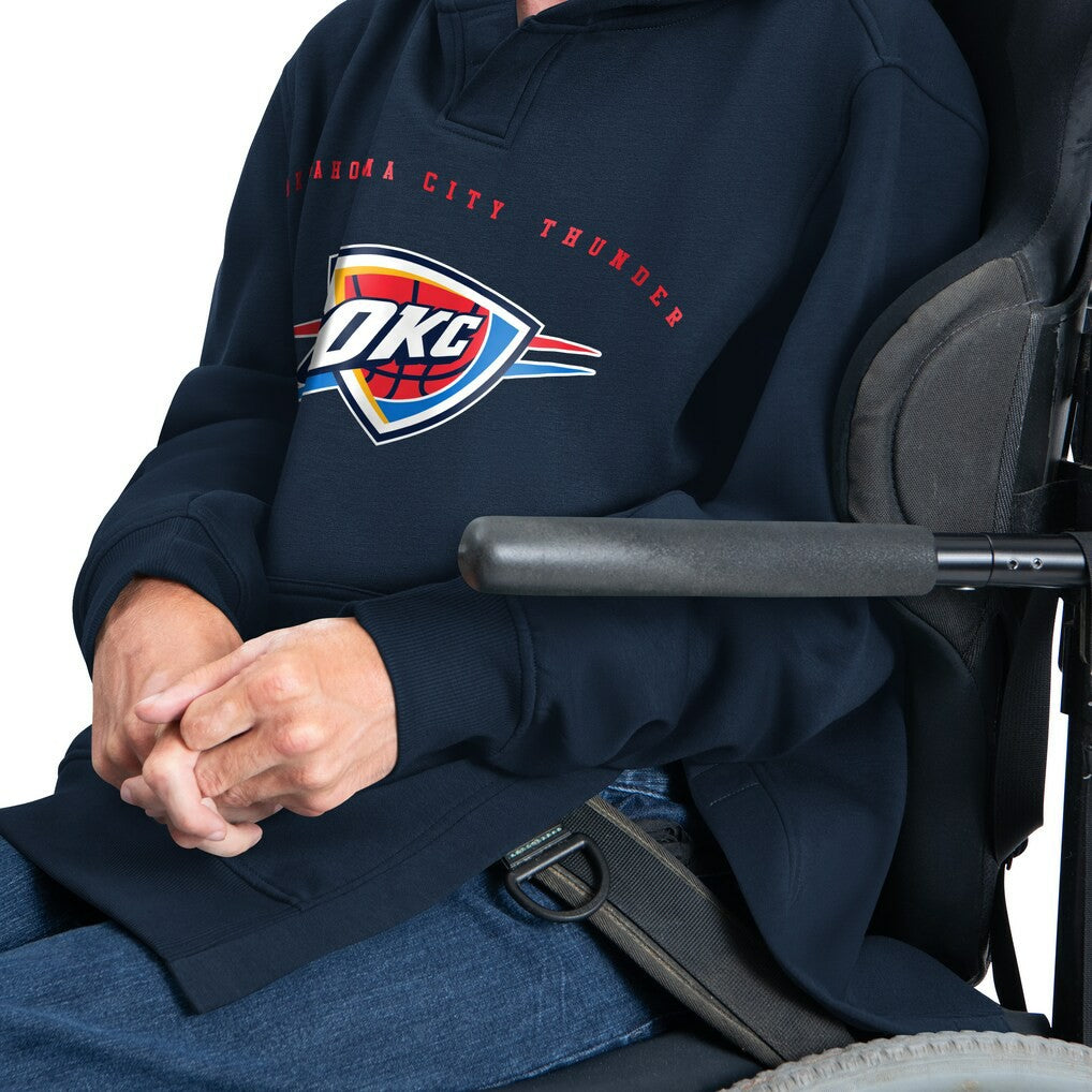NBA - Oklahoma City Thunder G-III Sports by Carl Banks Adaptive Team Arc Fleece Hoodie - Navy