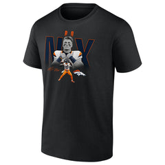 Bo Nix Denver Broncos Humble Shadow Player Graphic T-Shirt Black - NFL