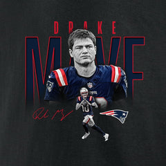 Drake Maye New England Patriots Humble Shadow Player Graphic T-Shirt Black - NFL
