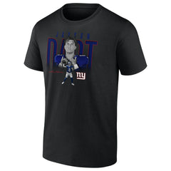 Jaxson Dart New York Giants Humble Shadow Player Graphic T-Shirt Black - NFL
