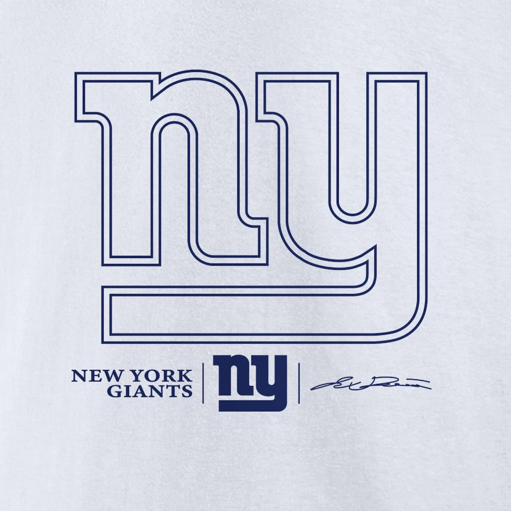 Jaxson Dart New York Giants Tonal Name & Number T-Shirt White - NFL