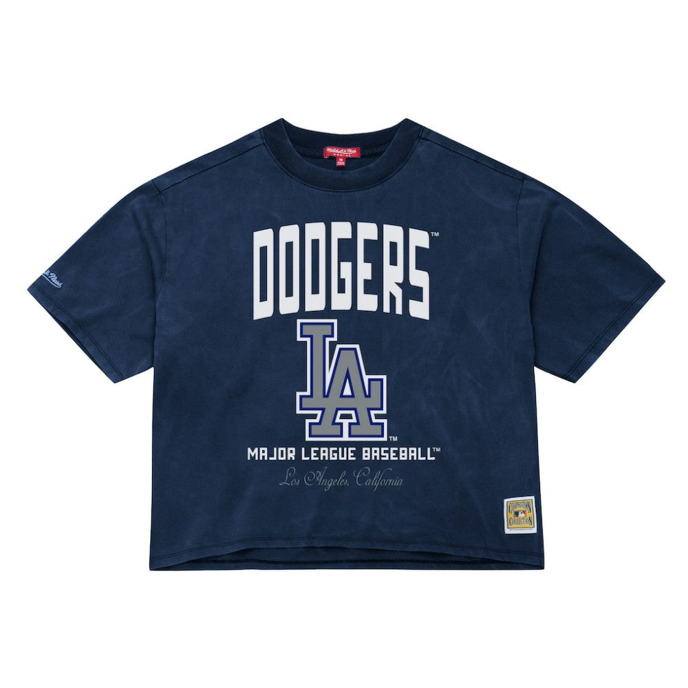 Los Angeles Dodgers Mitchell & Ness Women's Cooperstown Cropped Boxy T-Shirt Sale