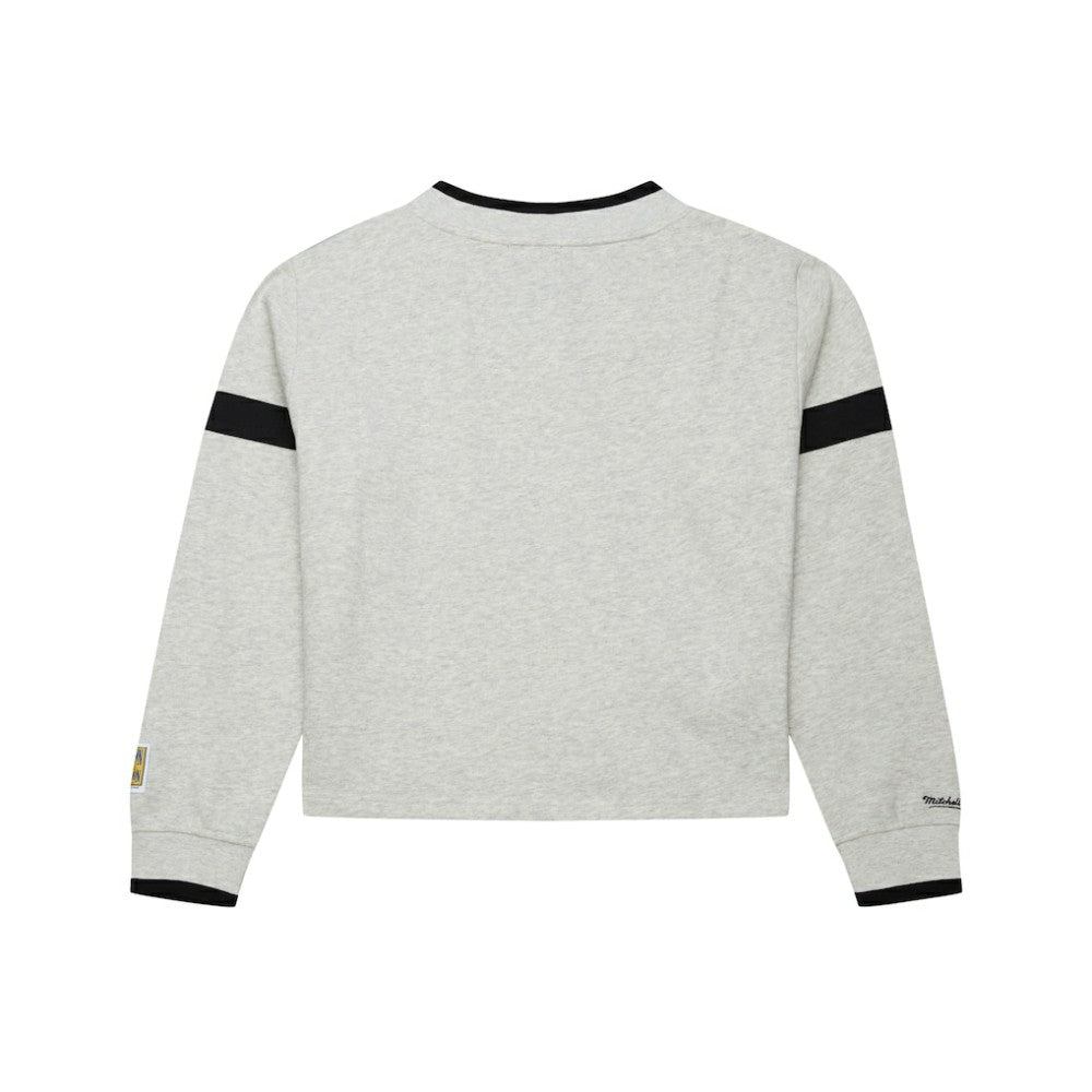 Philadelphia Phillies Mitchell & Ness Women's Cooperstown Collection V-Neck Cropped Toggle Sweatshirt for sale