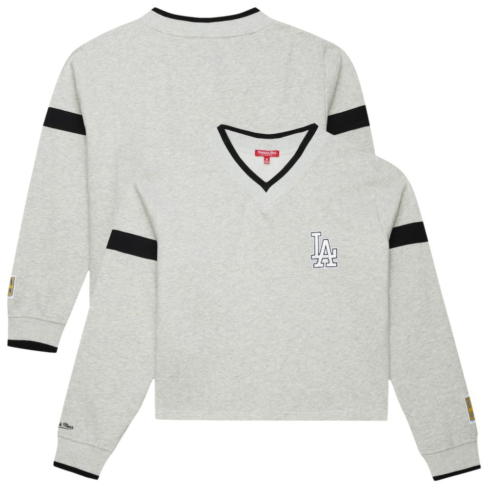 Los Angeles Dodgers Mitchell & Ness Women's Cooperstown Collection V-Neck Cropped Toggle Sweatshirt Near Me