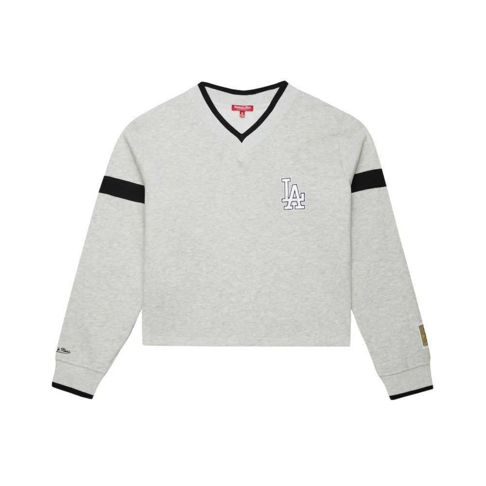 Los Angeles Dodgers Mitchell & Ness Women's Cooperstown Collection V-Neck Cropped Toggle Sweatshirt Near Me