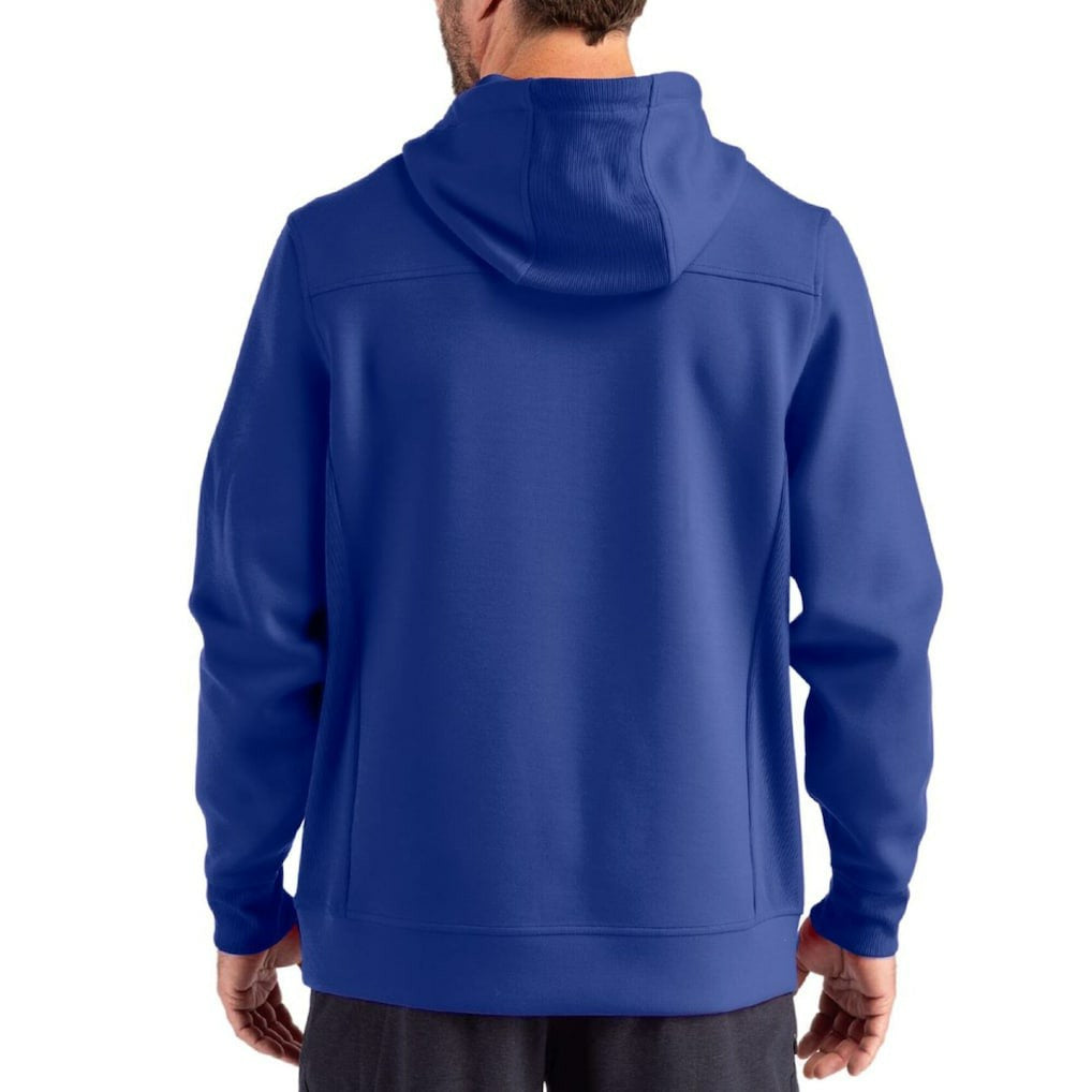Buffalo Bills Cutter & Buck Roam Eco Half-Zip Recycled Pullover Hoodie Royal - NFL
