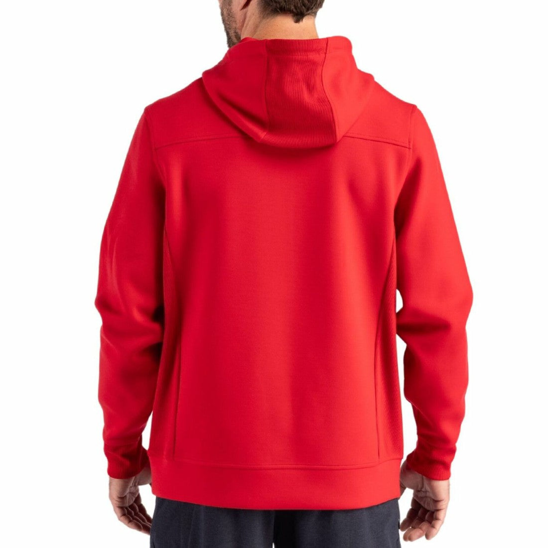 Houston Texans Cutter & Buck Roam Eco Half-Zip Recycled Pullover Hoodie Red - NFL