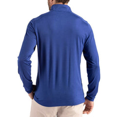 Buffalo Bills Cutter & Buck Coastline Epic Comfort Recycled Quarter-Zip Pullover Royal - NFL