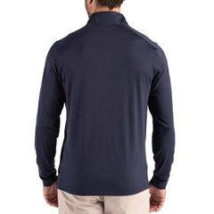 Chicago Bears Cutter & Buck Coastline Epic Comfort Recycled Quarter-Zip Pullover Navy - NFL