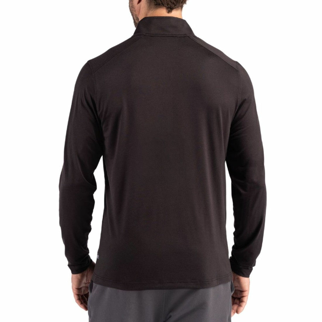 Detroit Lions Cutter & Buck Coastline Epic Comfort Recycled Quarter-Zip Pullover Black - NFL