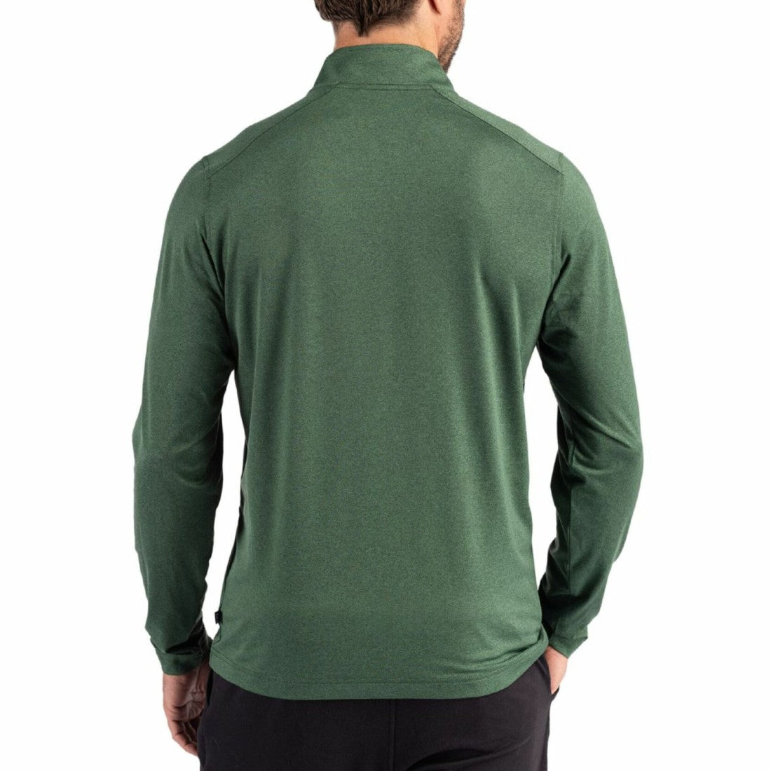 Green Bay Packers Cutter & Buck Coastline Epic Comfort Recycled Quarter-Zip Pullover Green - NFL