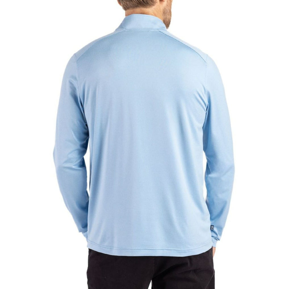 Los Angeles Chargers Cutter & Buck Coastline Epic Comfort Recycled Quarter-Zip Pullover Powder Blue - NFL