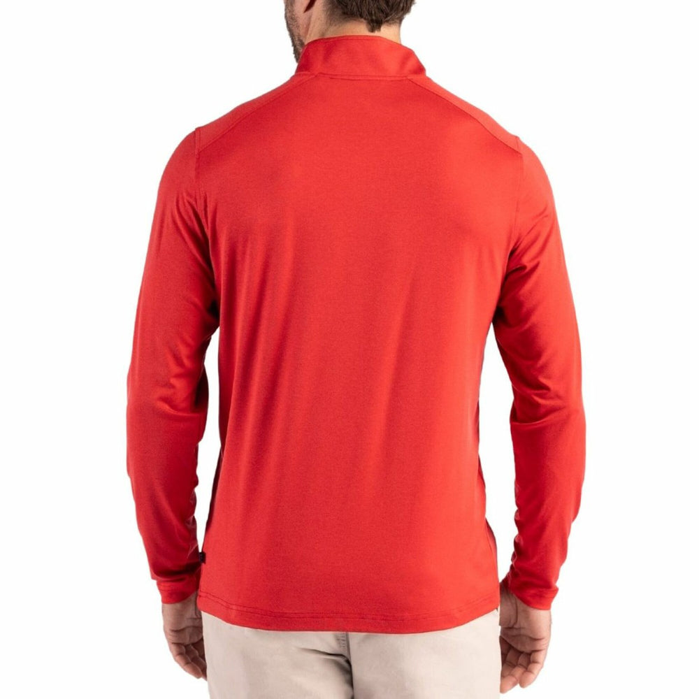 Tampa Bay Buccaneers Cutter & Buck Coastline Epic Comfort Recycled Quarter-Zip Pullover Red - NFL