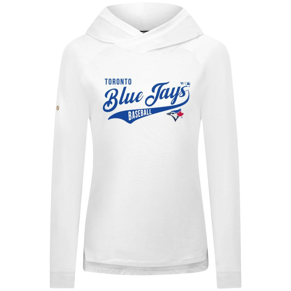 Toronto Blue Jays Levelwear Women's Slender Glide Raglan Hoodie Lifestyle