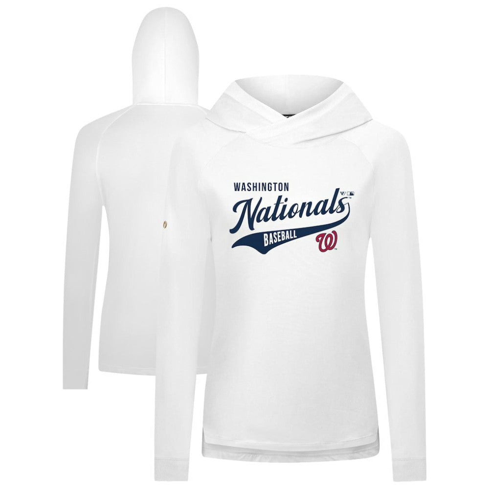 Washington Nationals Levelwear Women's Slender Glide Raglan Hoodie Lifestyle