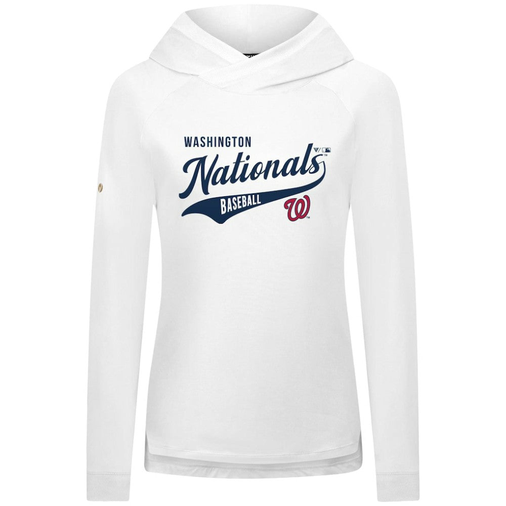 Washington Nationals Levelwear Women's Slender Glide Raglan Hoodie Lifestyle