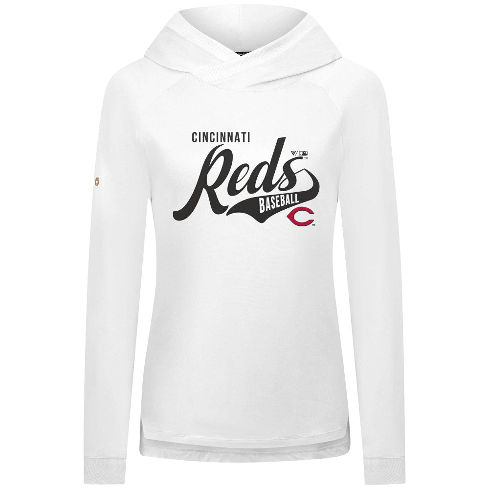 Cincinnati Reds Levelwear Women's Slender Glide Raglan Hoodie Clearance