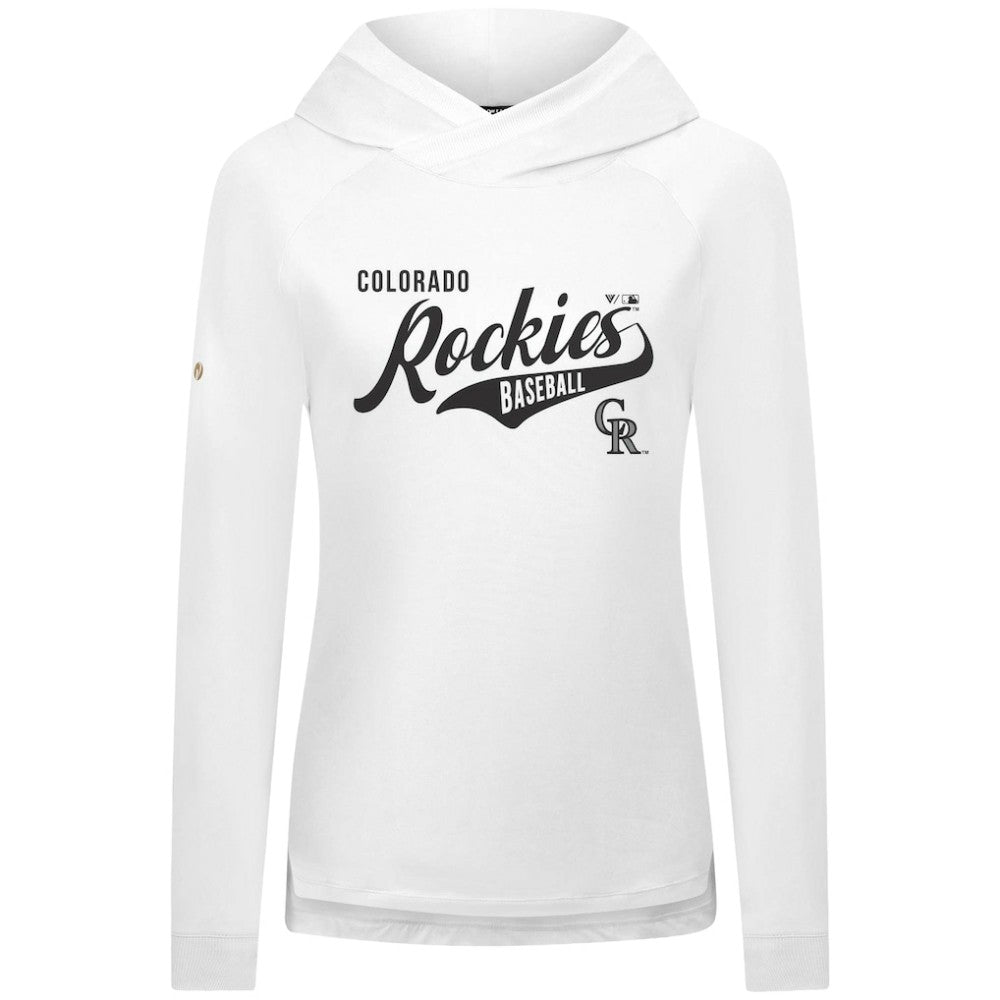 Colorado Rockies Levelwear Women's Slender Glide Raglan Hoodie Near Me